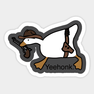 Cowboy goose Sticker